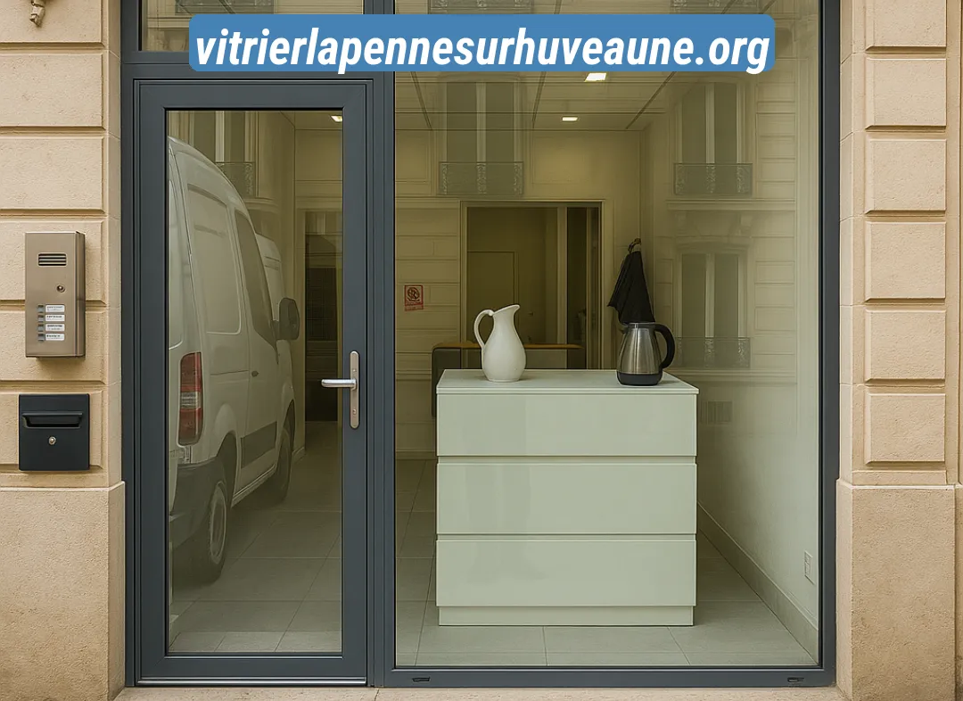 Façade vitrine de magasin en aluminium sur mesure à La Penne-sur-Huveaune